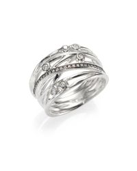 Ippolita | Metallic Stella Diamond & Sterling Silver Multi-Band Ring | Lyst