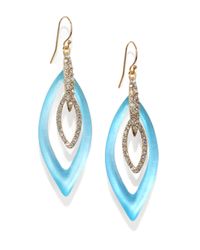 Alexis Bittar | Blue Lucite Crystal Marquis Orbital Drop Earrings | Lyst