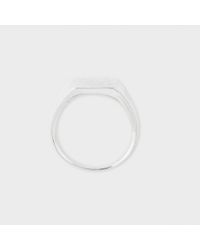 Paul Smith | Metallic Large Silver Textured Top Ring - Helena Rohner | Lyst