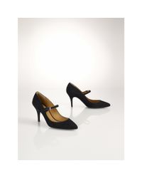 Polo Ralph Lauren | Black Anais Suede Pump | Lyst