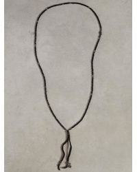 John Varvatos | Faceted Black Onyx Beaded Necklace for Men | Lyst