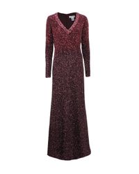 pamella roland ombre sequin gown