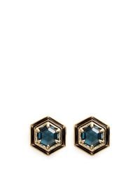 Lulu Frost | Blue 'nicandra' Glass Crystal Stud Earrings | Lyst