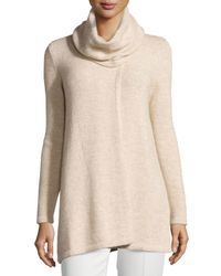 new directions long sleeve asymmetrical cowl neck pullover sweate