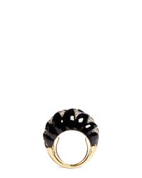 Kenneth Jay Lane | Multicolor Crystal Pavé Enamel Wave Dome Ring | Lyst