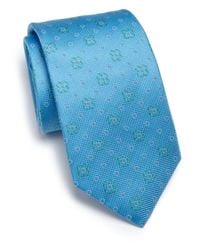 Eton of Sweden | Blue Floral Silk Tie for Men | Lyst