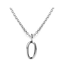 Lulu Frost | Metallic Code Number Sterling Silver #0 Necklace | Lyst
