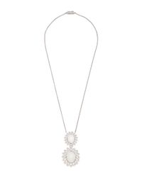 Paul Morelli | White Oval Cabochon Mixed Diamond Cluster Pendant | Lyst