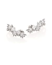 Adriana Orsini | Metallic Kaleidoscope Ear Cuffs/Silvertone | Lyst