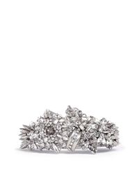 Erickson Beamon | Metallic The Shining Spikes And Crystals Embellished Bracelet | Lyst