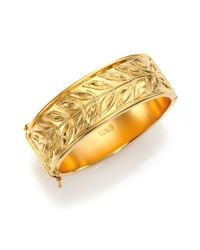Giles & Brother | Metallic Laurel Cuff Bracelet | Lyst
