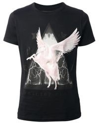 Philipp Plein | Black Cloud Lake T-shirt for Men | Lyst