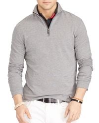 Polo Ralph Lauren | Gray French Terry Mockneck Pullover for Men | Lyst