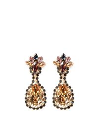 Erickson Beamon | Metallic Happily Ever After' Mix Crystal Drop Earrings | Lyst