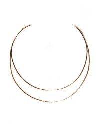 Christina Jervey | Metallic Double Wire Collar Necklace | Lyst