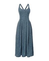 Lyst - Brock Collection Denim Daphne Dress in Blue