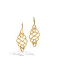 John Hardy | Metallic Classic Chain Large Braided Drop Earrings | Lyst