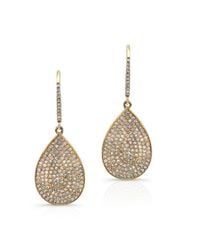 Anne Sisteron - 14kt Yellow Gold Diamond Medium Pear Shaped Earrings - Lyst