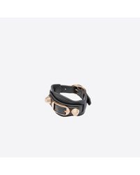 Balenciaga | Gray Giant Gold Bracelet | Lyst