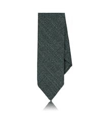 Drake's Green Woven Silk for men