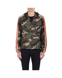 Valentino Multicolor Camouflage Hooded Jacket for men