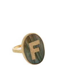 Carolina Bucci | Metallic 'f' Initial Ring | Lyst