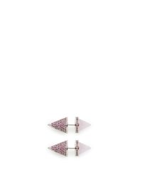 Eddie Borgo | Pink Pavé Dual Cone Earrings | Lyst