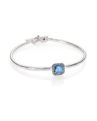 Ippolita | Stella London Blue Topaz, Diamond & Sterling Silver Toglette Bracelet | Lyst