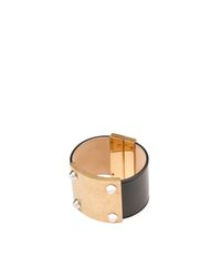 Balenciaga | Black Stud Clasp Cuff | Lyst