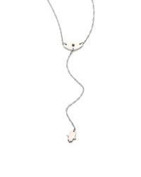 Jennifer Zeuner | Metallic Kaleb Sapphire & Sterling Silver Evil Eye Hamsa Lariat Necklace | Lyst