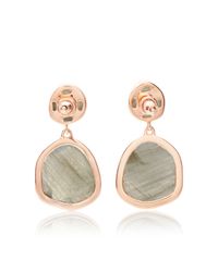 Monica Vinader | Gray Siren Medium Drop Earrings | Lyst