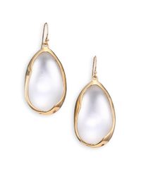 Alexis Bittar | Metallic Lucite Liquid Oval Drop Earrings/silver | Lyst