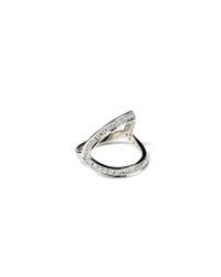 Ara Vartanian | Metallic White Diamond Ring | Lyst