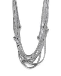 Eileen Fisher | Metallic Multistrand Knotted Necklace | Lyst