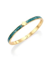 kate spade new york | Spade Glitter Enamel Bangle Bracelet/blue | Lyst