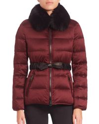 Burberry Brit | Black Redbourne Fur-collar Puffer Coat | Lyst