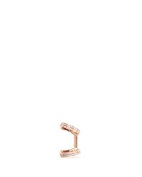Repossi | Black 'berbère' Diamond Rose Gold 2-hoop Ear Cuff | Lyst