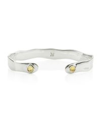 Monica Vinader | Metallic Siren Thin Cuff | Lyst