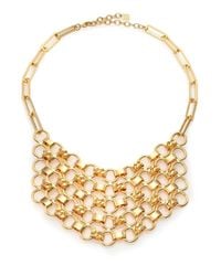 DANNIJO | Metallic Plimpton Chain Bib Necklace | Lyst