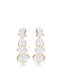 Ana Khouri | Metallic White Pearl And 18k Yellow Gold Time Earrings | Lyst