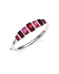 Ippolita | Red Wonderland Harlow Semi-Precious Multi-Stone & Sterling Silver Vertical Station Bracelet | Lyst