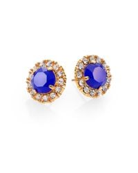 kate spade new york | Blue Secret Garden Stud Earrings | Lyst