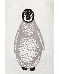 French Connection | White Penguin Knitted Jumper | Lyst
