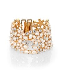 kate spade new york | Metallic Mini Bouquet Mesh Bracelet | Lyst