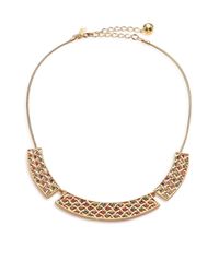 kate spade new york | Metallic Little Ladybug Crystal Caining Collar Necklace | Lyst