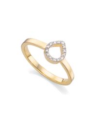 Monica Vinader | Metallic Diva Mini Lotus Open Ring | Lyst