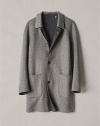 Billy Reid - Gray Rev Walking Coat for Men - Lyst