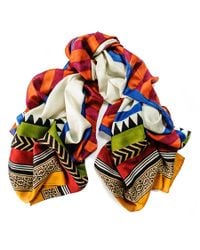 Black.co.uk Multicolor Carmen Organic Silk Scarf
