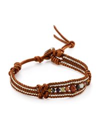 Chan Luu | Brown Turquoise, Sodalite, Amazonite & Leather Multi-row Beaded Wrap Bracelet | Lyst