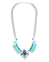 Rebecca Minkoff | Blue Cluster Statement Necklace | Lyst